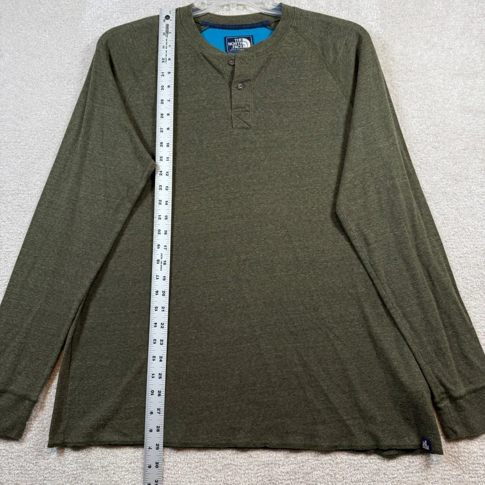 The North Face Henley Shirt‎ Men Large Blue Green 2 Pack Long Sleeve